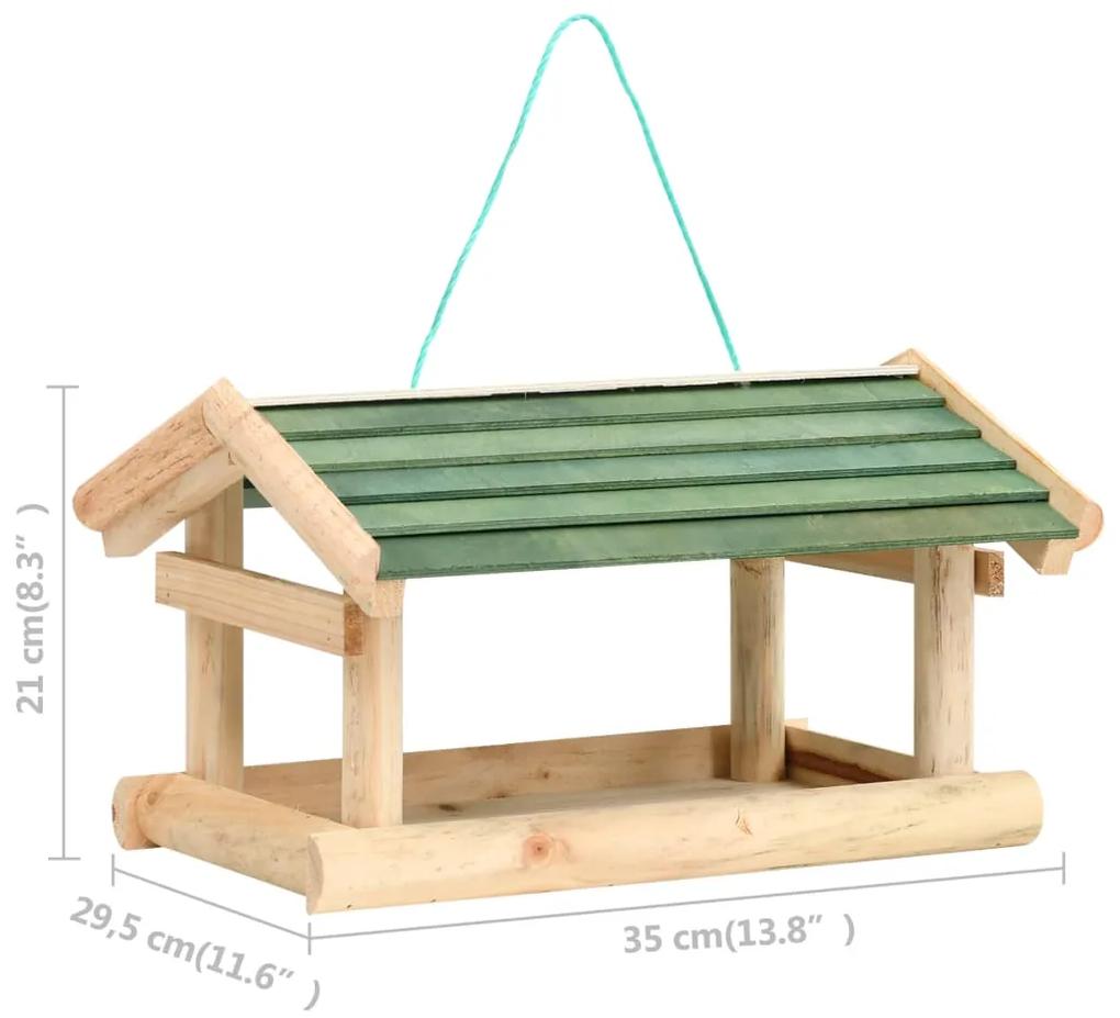 Hranitor de pasari, 35x29,5x21 cm, lemn masiv