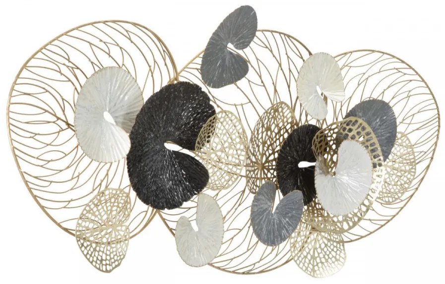 Decoratiune de perete multicolora din metal, 124,5x9,5x55 cm, Luxy Mauro Ferretti