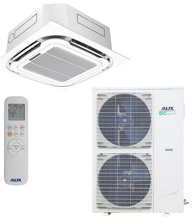 Aparat de aer conditionat cu caseta AUX AUCA-H60/SDR3HYCA + AL-H60/SDR3C2(U), 60000 BTU, 100 m², R-32, Alb