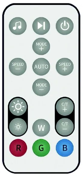 Solight WO62 - Lampă RGB LED reglabilă RAINBOW, 18W/230V, Wi-Fi Tuya + telecomandă