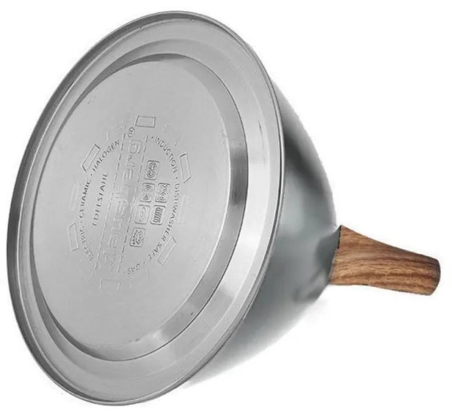 Ceainic Klausberg KB 7297, 3 litri, cu fluier, pentru plite cu inducție, din oțel inoxidabil gri