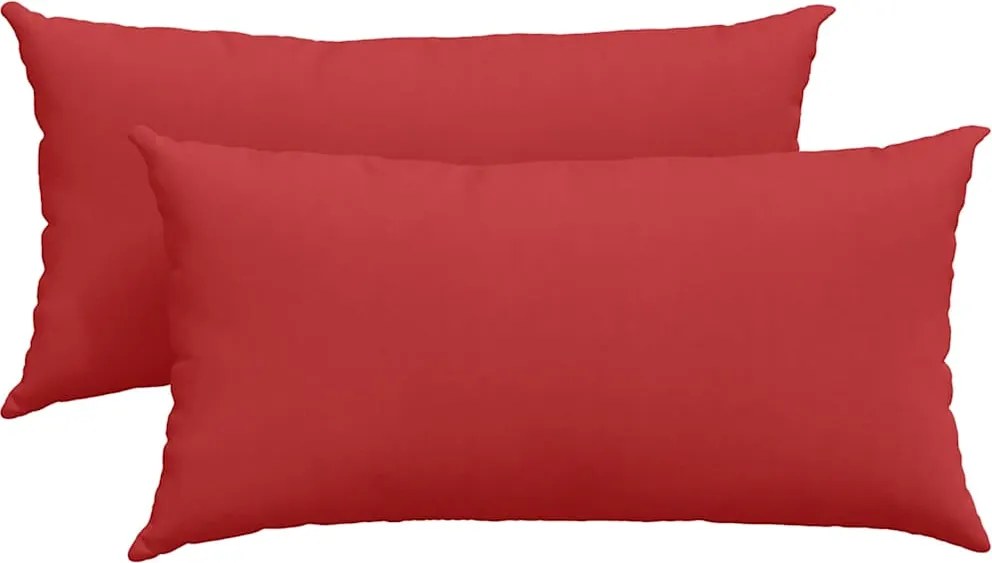 vidaXL Perne pentru canapea 2 pcs Roșu 80 x 40 cm țesătură