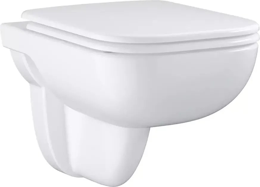 Set vas WC suspendat Grohe Start Edge rimless alb cu capac softclose