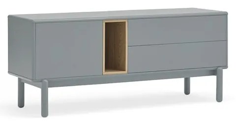 Masă TV albastră/gri 140x56 cm Corvo – Teulat