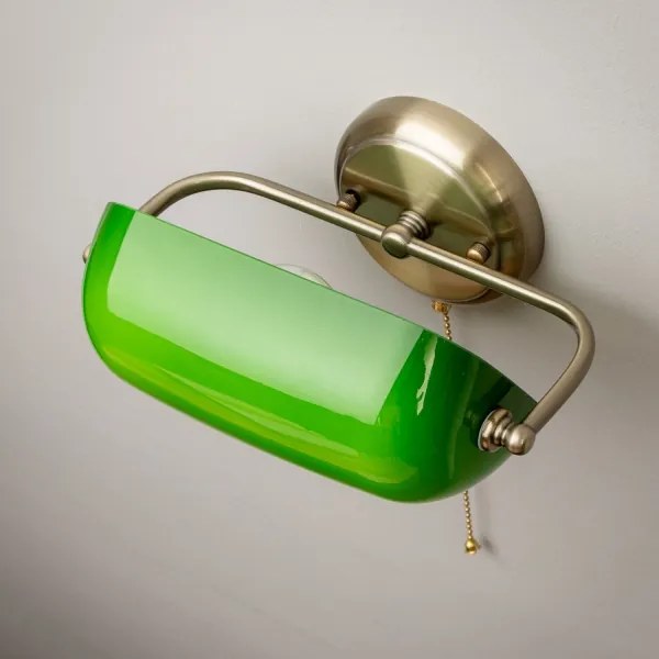 Brilagi - Aplica de perete BANK OFFICE 1xE27/60W/230V alama/verde