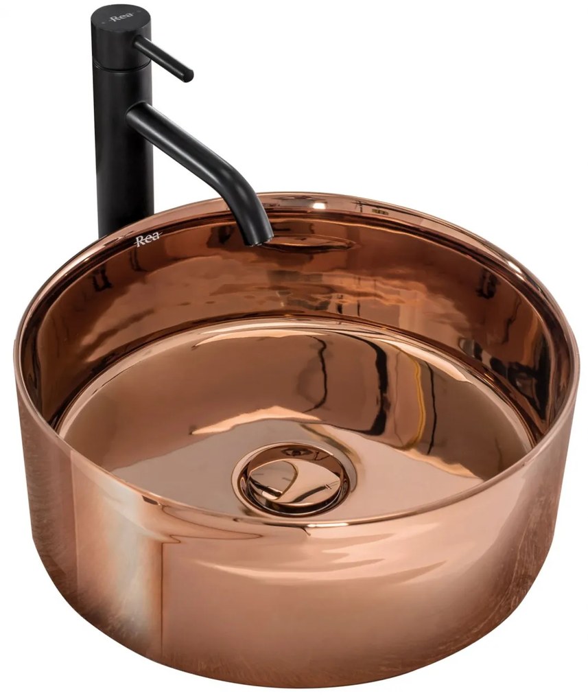 Lavoar rose gold pe blat Rea Ida 36 cm