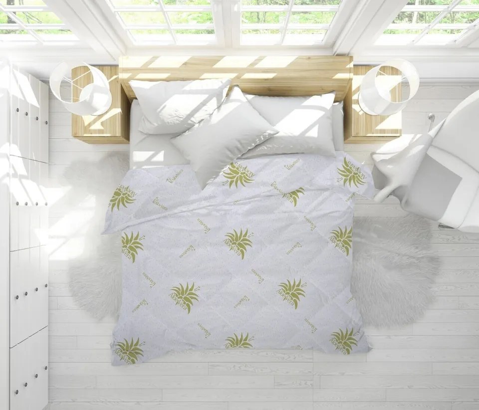 Pilota de iarna aloe vera essence, microfibra matlasata, 180x200 cm, 350g/mp