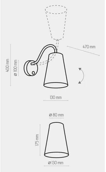 Lampă de perete pentru copii WIRE COLOUR 1xE27/15W/230V