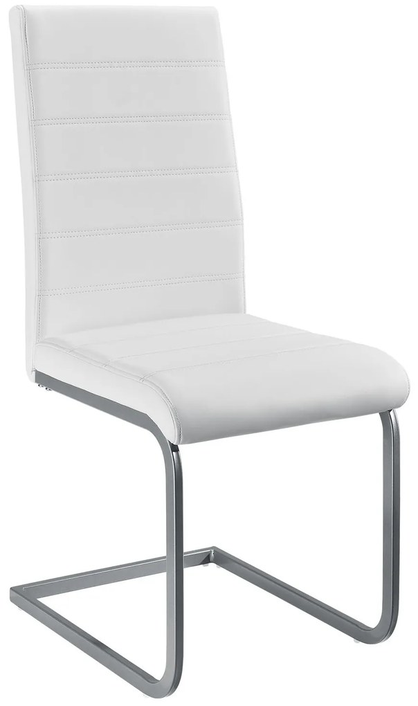 Juskys Set 2 scaune consola Vegas - alb