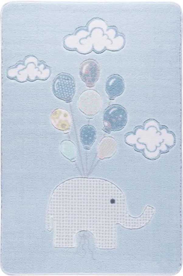 Covor pentru copii Sweet Elephant Azul, 133 x 190 cm
