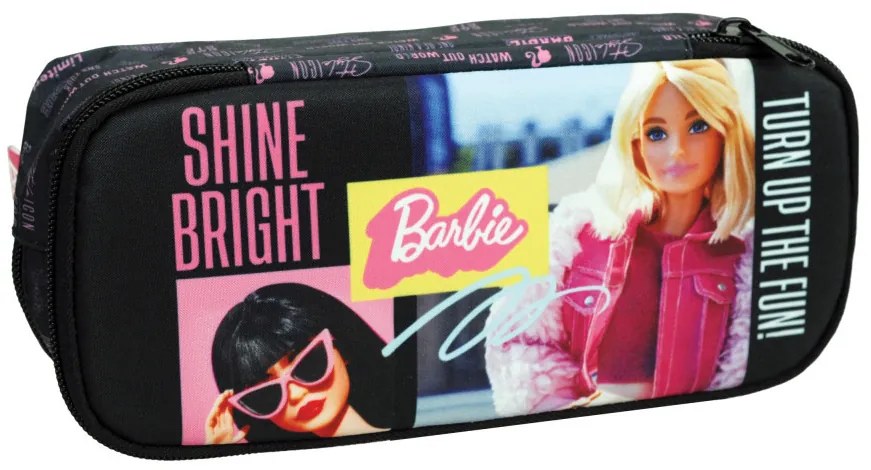 Barbie Shine Bright Penar cu 2 compartimente 26 cm