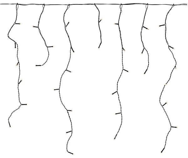 Perdea LED de Crăciun Nedis CLLC180 180xLED/7 funcții 10,9m IP44 alb cald