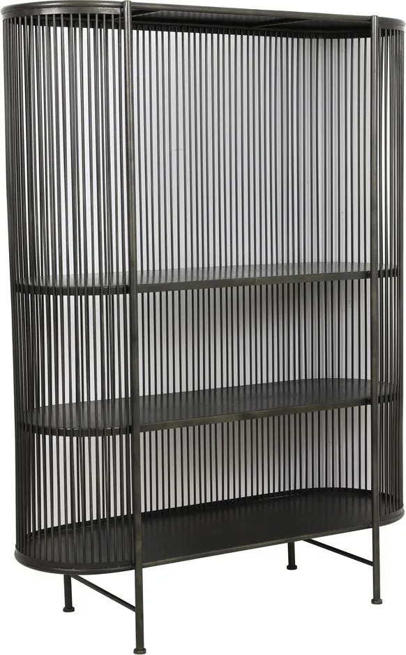 Comodă înaltă din metal negru 119x161 cm Yinthe - Light &amp; Living