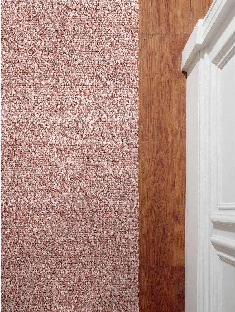 Covor tip traversă roz prăfuit țesut manual din material bouclé 80x200 cm Notting Hill Portobello – Ted Baker