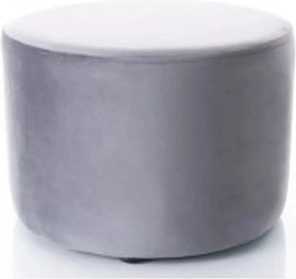 Taburet DOTI A, stofa catifelata gri inchis - Bluvel 14, 43x43x32 cm