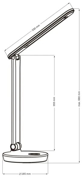 Lampă LED RGBW tactilă dimabilă de masă NEPTUN LED/7W/230V alb