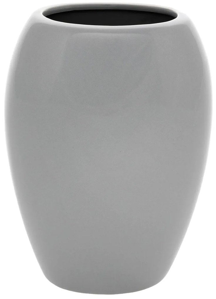 Vază ceramică Jar, 14 x 20 x 9 cm, gri
