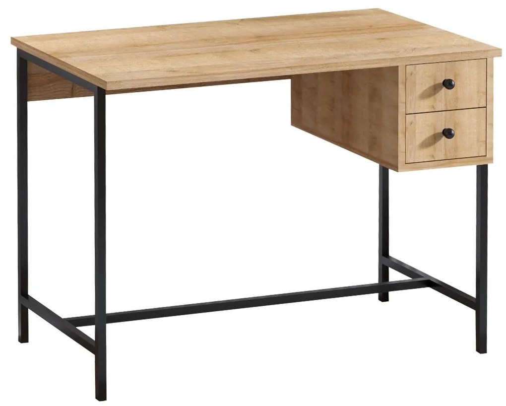 Masă de scris Kelade (stejar + negru) . 1094985