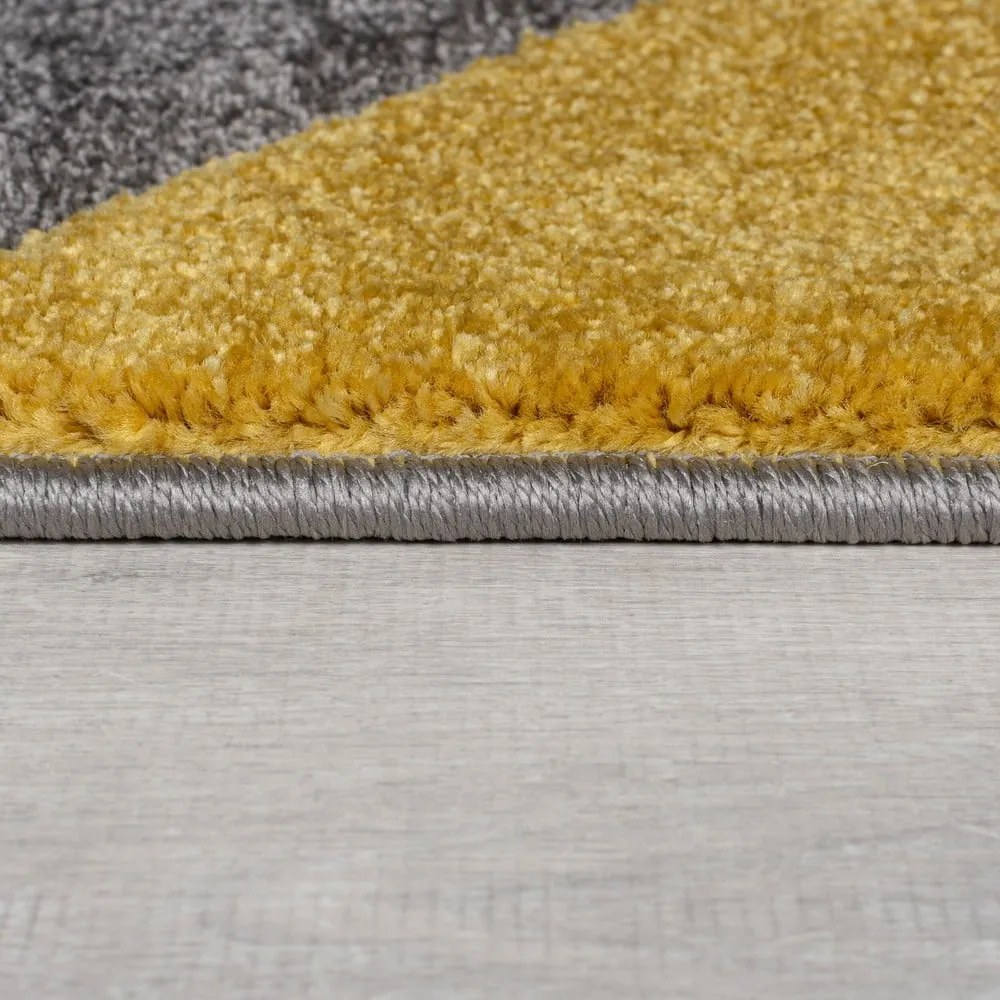 Covor tip traversă galben ocru/gri 60x230 cm Elude Orb – Flair Rugs