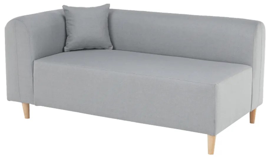 Canapea stanga BROKEN gri, 144/67/76 cm