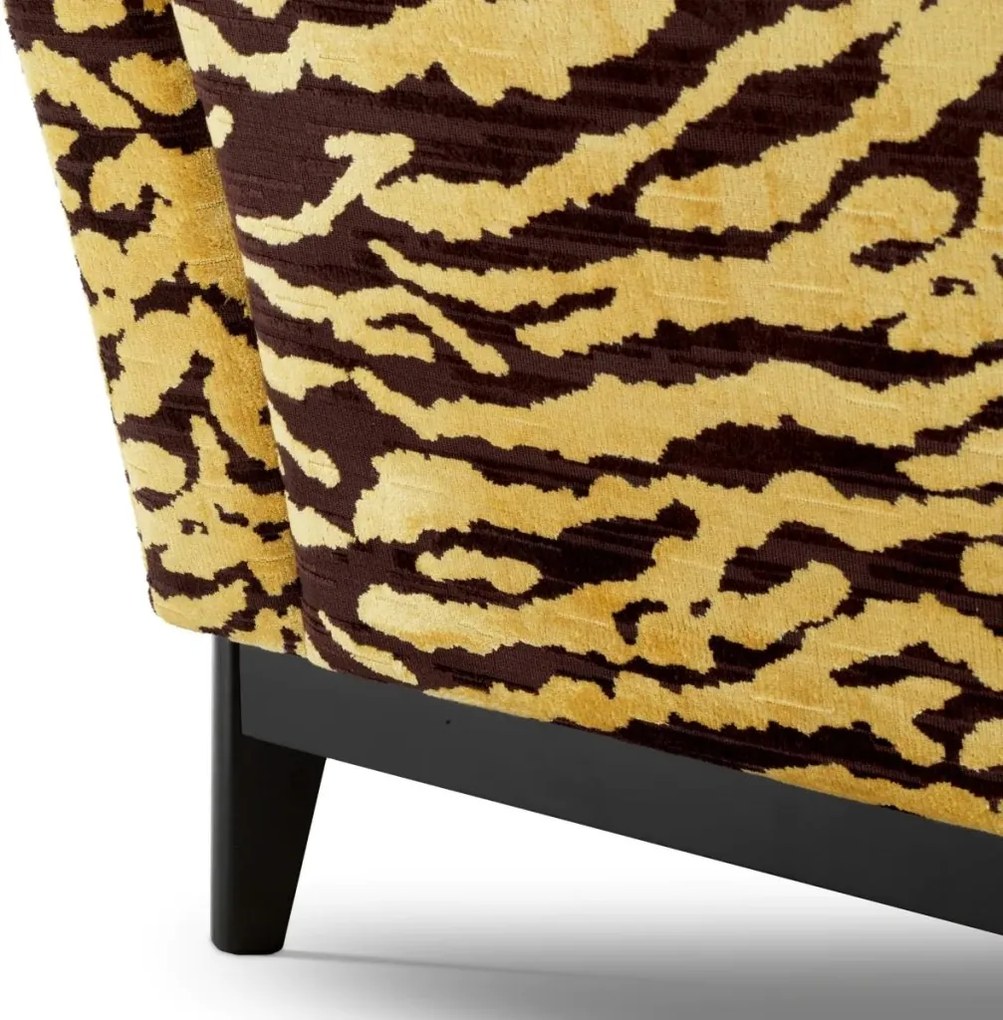 Canapea design LUX Flux, maro Tigris