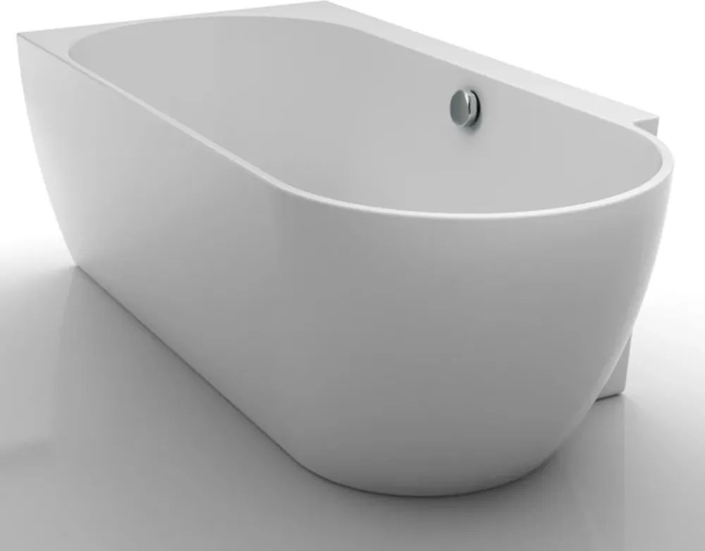 Cada freestanding Kreiner Ceylon 166x80 cm finisaj alb stanga lipitadeperete,BTW