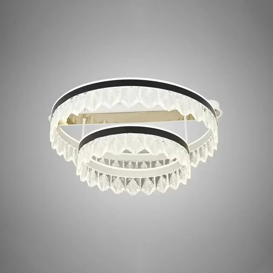 Lustra LED Cu Telecomanda, Elit's, Eda, 122W, Cristal