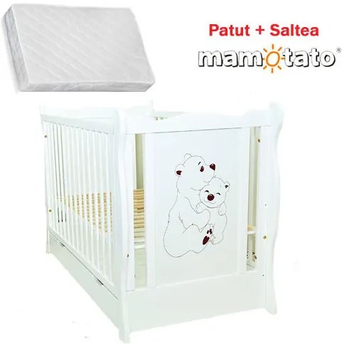 Patut multifunctional Oliver Bear + Saltea Cadou