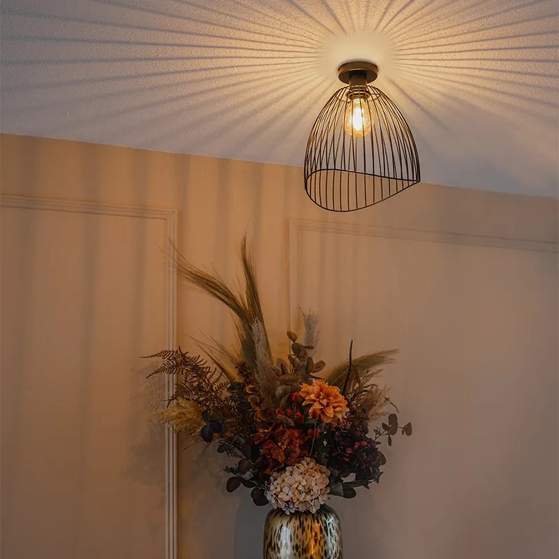 Plafoniera de design neagră 29 cm - Pua