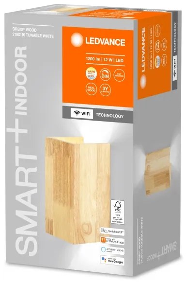 Aplică LED dimabilă SMART+ WOOD LED/12W/230V Wi-Fi Ledvance