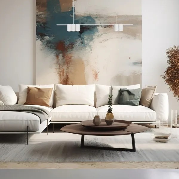 Lustră pe cablu GENESIS 5xGU10/8W/230V alb