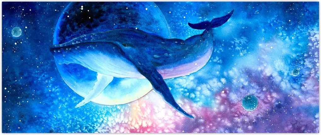 Tablou - Balena spațială (120x50 cm)