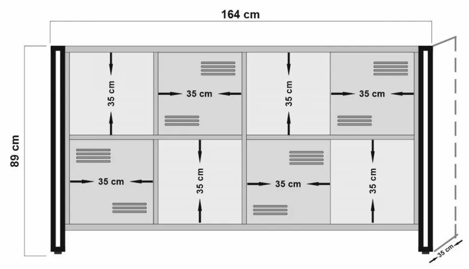 Biblioteca Cosmo Matrix, Atlantic Pine / Negru