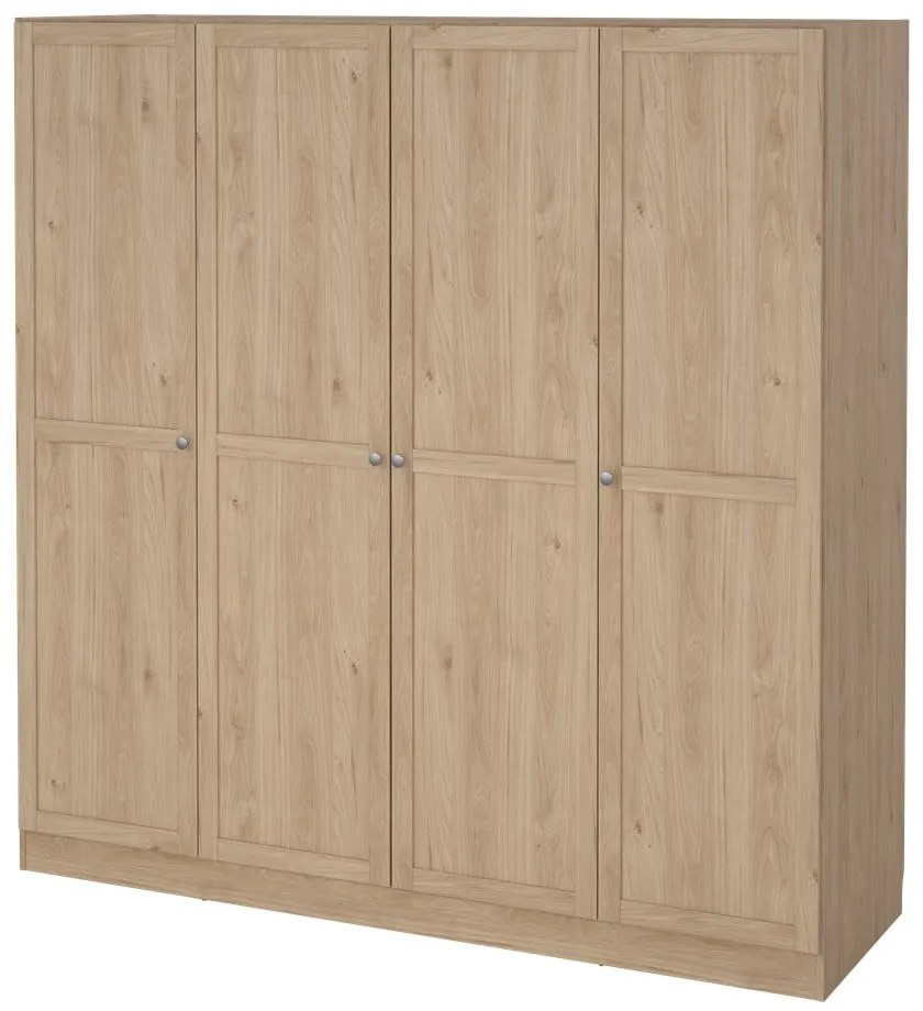 Șifonier cu aspect de lemn de stejar 195,5x200 cm Billund – Tvilum