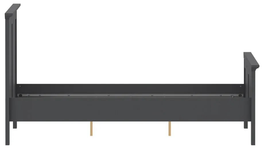 Pat matrimonial gri 140x200 cm Paris – Tvilum