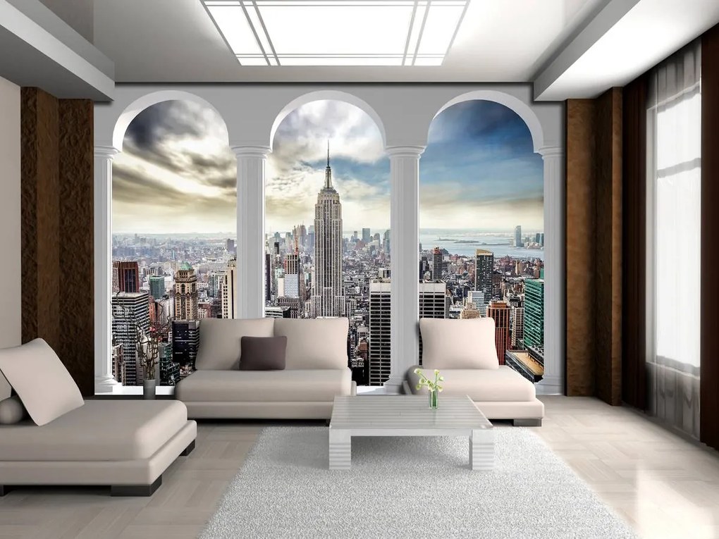 Fototapet - Privie spre New York Pillars (254x184 cm)