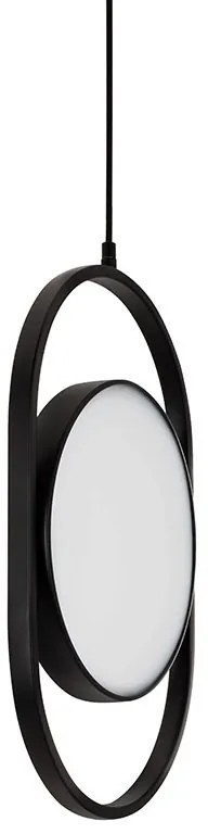 Lustra suspendata LED design minimalist SPINER 19 negru