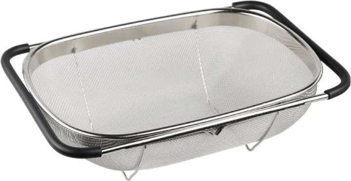 Sită extensibila pentru chiuveta Kesper 90940, 36,5-55 cm, otel inoxidabil, argintiu