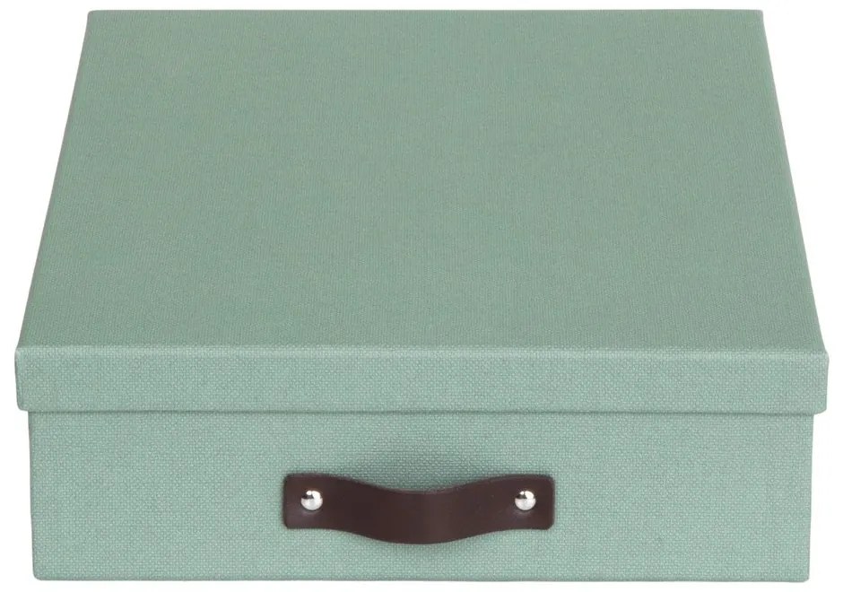 Organizator verde pentru documente din carton Oskar Canvas Paper Laminate – Bigso