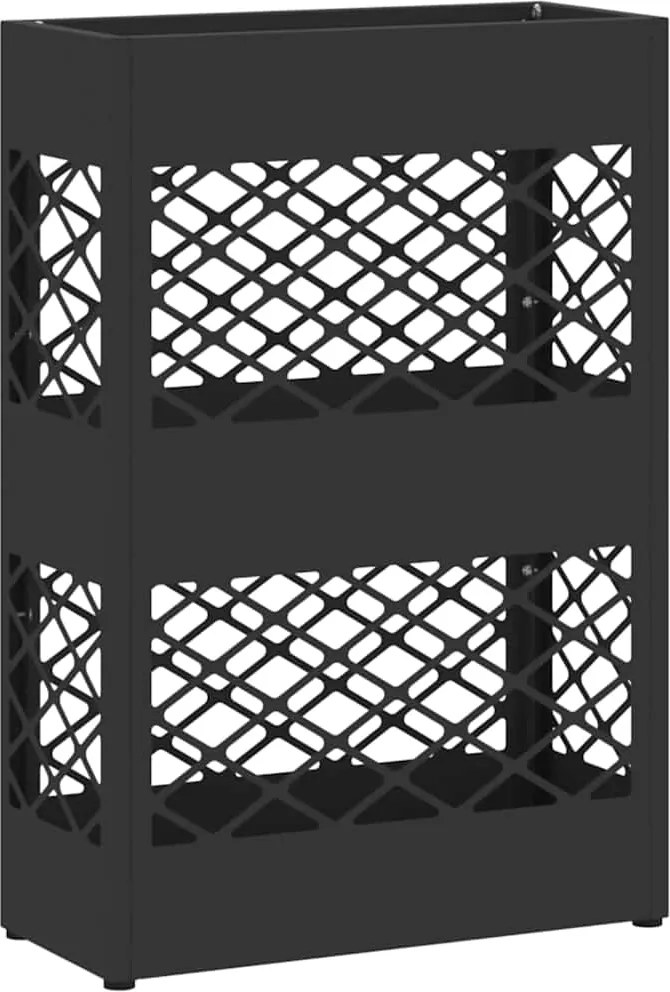 vidaXL Suport pentru umbrele Negru 28 x 12 x 41 cm Oțel