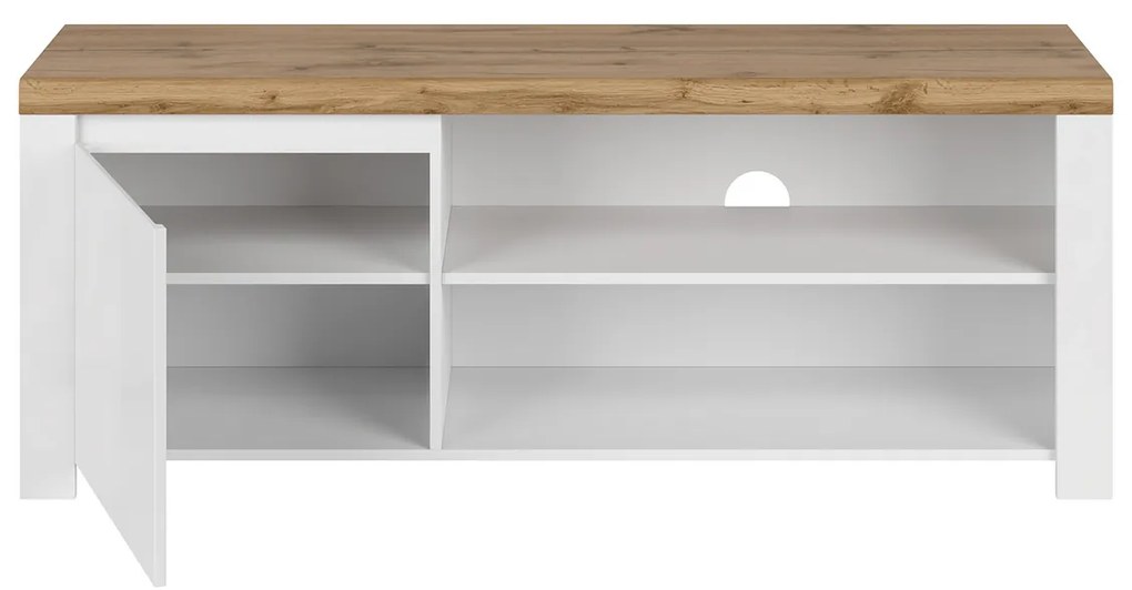 Măsuță TV VILGO 1D160, alb lucios