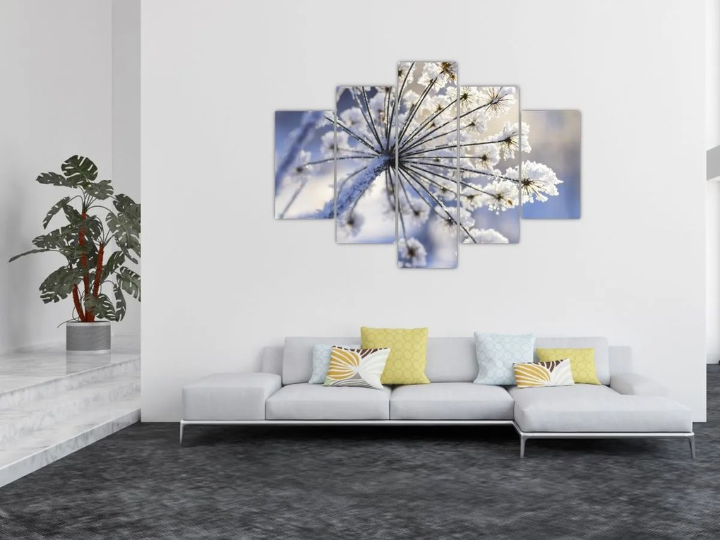 Tablou - Flori înghețate (150x105 cm)