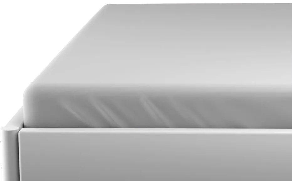 Cearsaf Jersey pentru patut cu elastic gri deschis 70x140 cm
