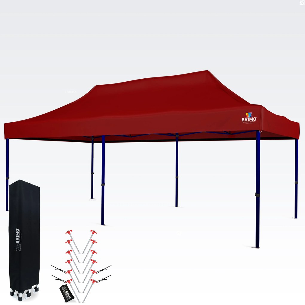 Cortină de petrecere impermeabilă 3x6m – Sărbătoare fără griji sub un acoperiș de 16,5m² - fara 3 pereti - Roșu