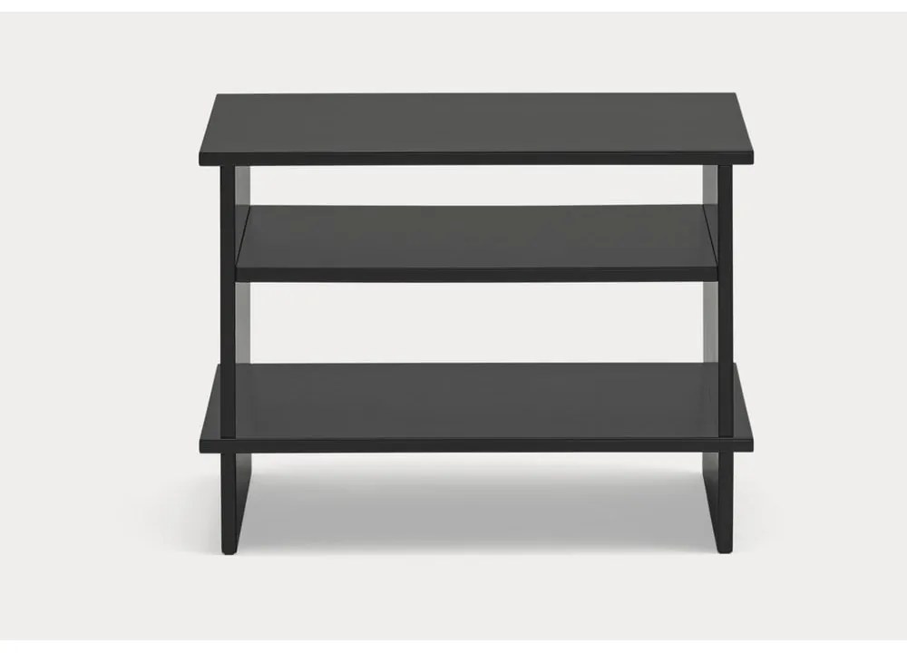 Noptieră neagră cu rafturi Inari – Teulat