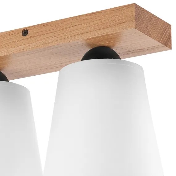 Lustră aplicată LULA 2xE27/60W/230V stejar