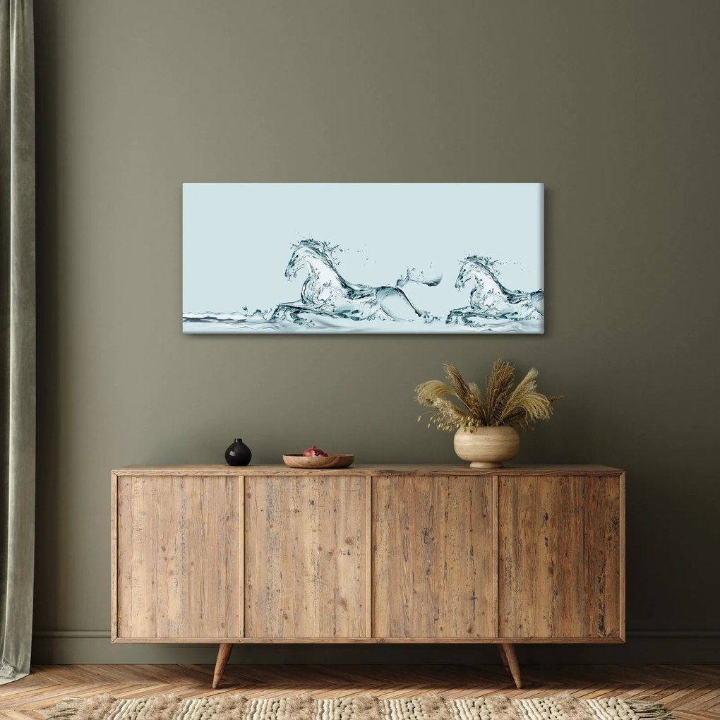 Tablou - Cai din picături de apă (120x50 cm)