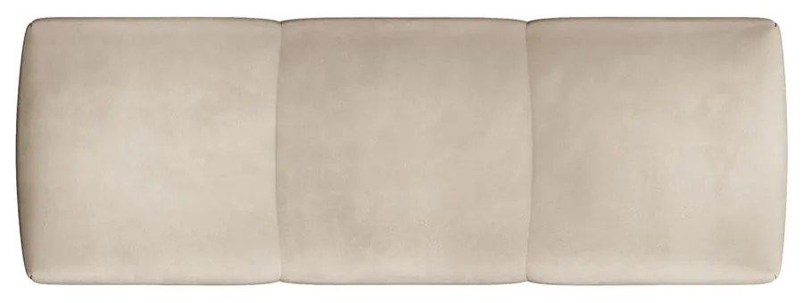 Cotieră pentru canapea modulară bej cu tapițerie din catifea Rome Velvet - Cosmopolitan Design