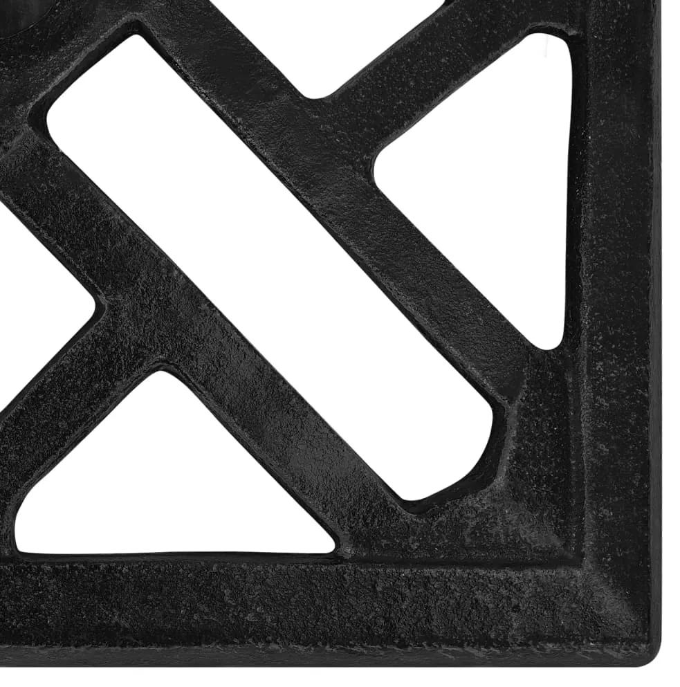 Baza de umbrela, negru, 44x44x31 cm, fonta Negru, 44 x 44 x 31 cm