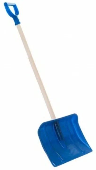 Lopata Hrablo cu Mâner în T 87cm plastic / lemn albastru